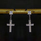 Cross Pendant Ear Stud Dropping  (EDAA) - TMT The Money Thing