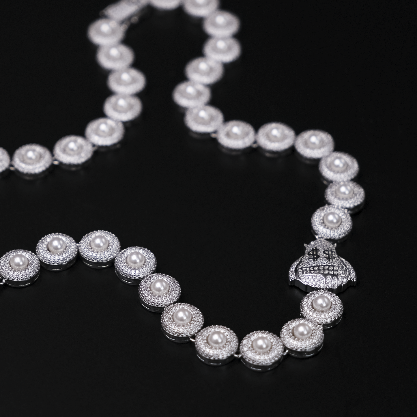 Pearl Mini Money Monster Necklace (SQGYC-N-2) - TMT The Money Thing
