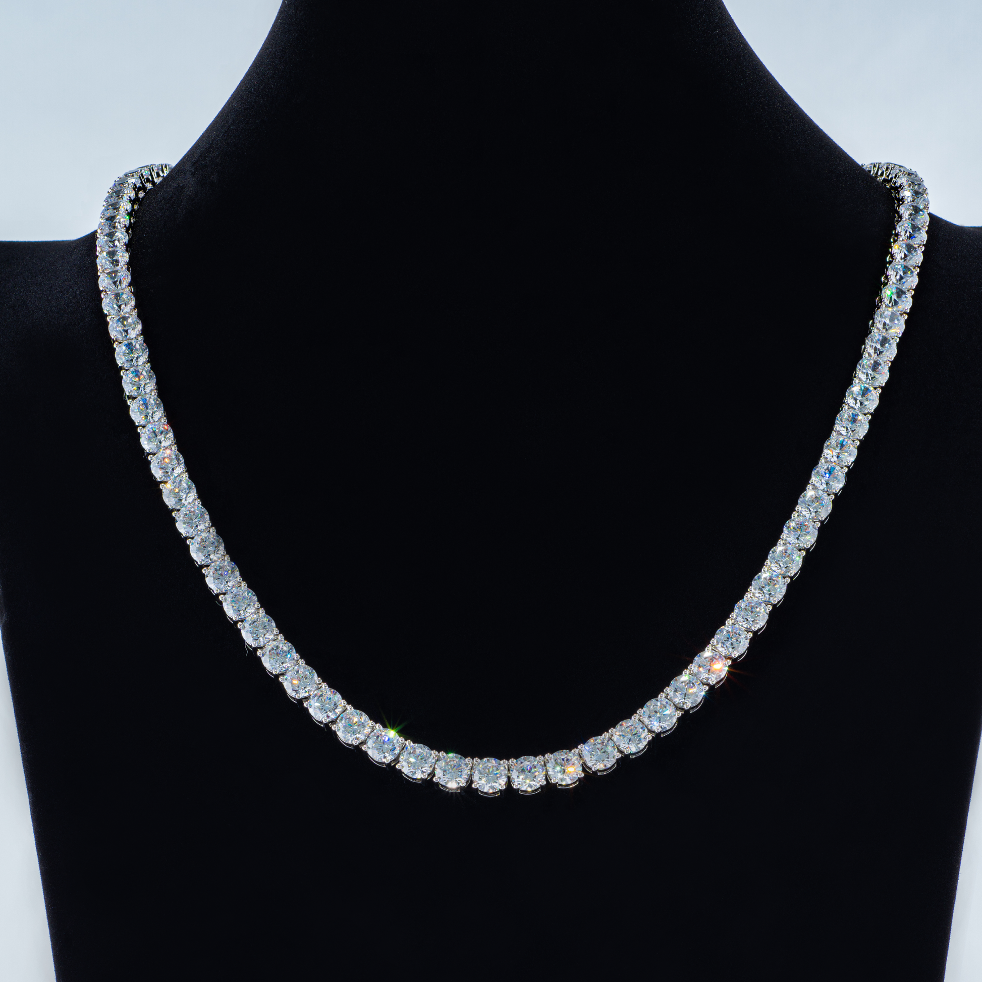 Round Cut Tennis Necklace (TCAA) - TMT The Money Thing