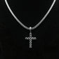 Combo Set of 4mm Tennis Chain and Cross Pendant - TMT The Money Thing